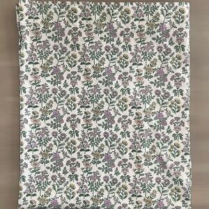 Shabby Chic Flat Sheet Size Full/Double Purple Floral Cottagecore Farmhouse